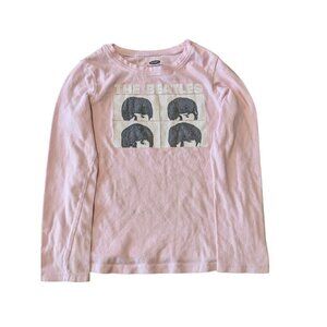 The Beatles A Hard Days Night Girls 5T Pink Long Sleeve T Shirt Graphic Tee